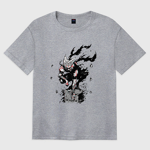 Женская футболка оверсайз Гароу антигерой / Меланж – фото 1