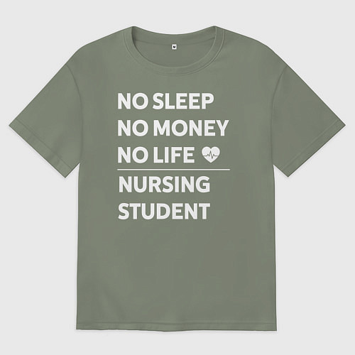 Женская футболка оверсайз Студенты-медики / Авокадо – фото 1