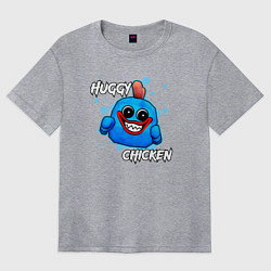 Футболка оверсайз женская Чикен Ган - Хагги Вагги, цвет: меланж