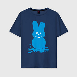 Футболка оверсайз женская Blue bunny, цвет: тёмно-синий