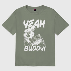 Футболка оверсайз женская Ронни Коулман, цвет: авокадо