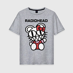 Футболка оверсайз женская Radiohead toy, цвет: меланж