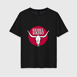 Женская футболка оверсайз Rebel Radio из GTA V