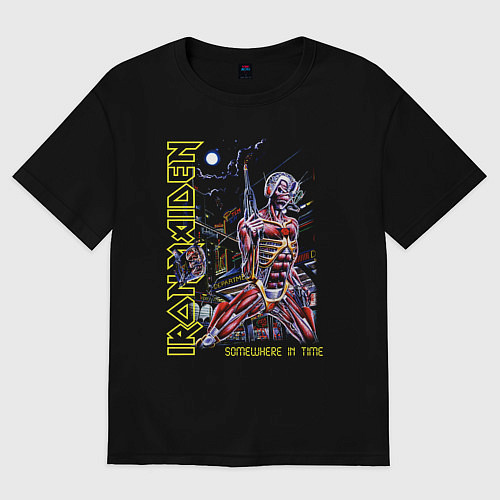 Женская футболка оверсайз Iron Maiden Somewhere in Time / Черный – фото 1