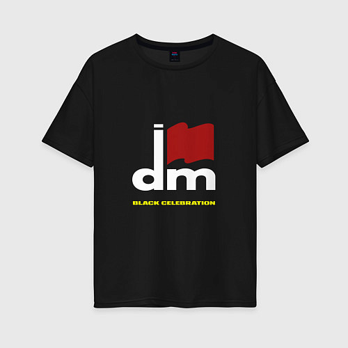 Женская футболка оверсайз Depeche Mode - Black celebration tonight / Черный – фото 1
