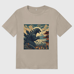 Женская футболка оверсайз Кайдзю в Японии