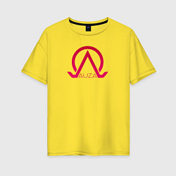 Футболка оверсайз женская Auza Corp Red, цвет: желтый