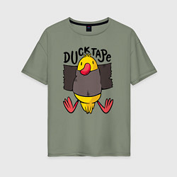 Футболка оверсайз женская Duck tape, цвет: авокадо