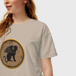 Футболка оверсайз женская Мятежники-эллины Rome: Total War, цвет: миндальный — фото 2