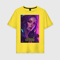 Женская футболка оверсайз League of Legends Kaisa Kda