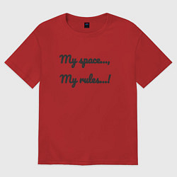 Женская футболка оверсайз Мой космос мои правила