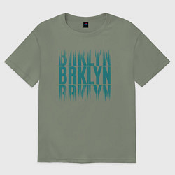Футболка оверсайз женская Brklyn, цвет: авокадо