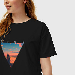 Футболка оверсайз женская Dune - Desert, цвет: черный — фото 2