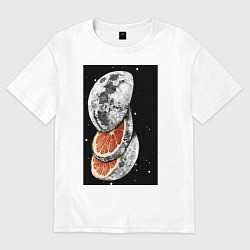 Женская футболка оверсайз Планета из фруктов