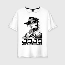 Женская футболка оверсайз Jotaro Kujo - jojo ai art