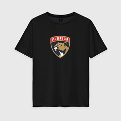 Футболка оверсайз женская Florida Panthers NHL, цвет: черный