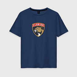 Футболка оверсайз женская Florida Panthers NHL, цвет: тёмно-синий