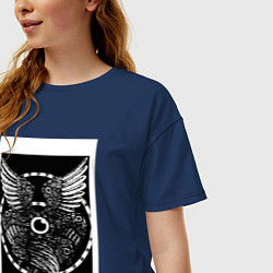 Футболка оверсайз женская Архангел, цвет: тёмно-синий — фото 2