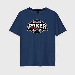 Женская футболка оверсайз Poker game