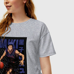 Футболка оверсайз женская Баскетбол Куроко Дайки Аоминэ, цвет: меланж — фото 2