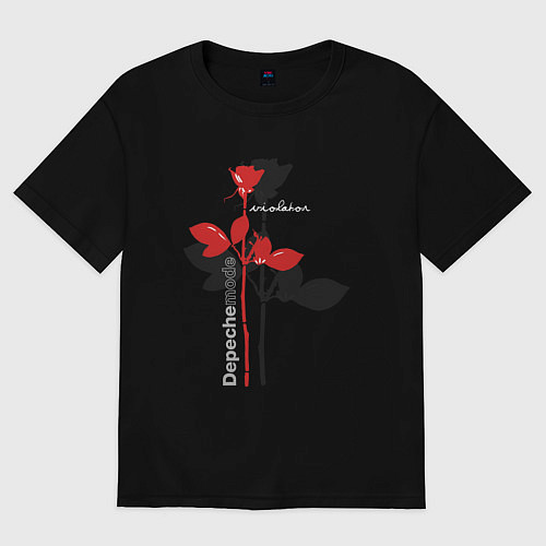 Женская футболка оверсайз Depeche Mode - Violation era / Черный – фото 1