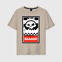 Женская футболка оверсайз Warhammer Waaagh