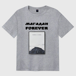 Футболка оверсайз женская Магадан forever, цвет: меланж