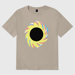 Футболка оверсайз женская Простая червоточина, цвет: миндальный