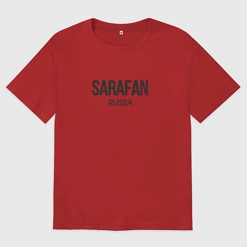 Женская футболка оверсайз Sarafan / Красный – фото 1