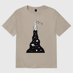 Женская футболка оверсайз Художник космонавт