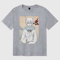 Футболка оверсайз женская Очень приятно Бог Томоэ, цвет: меланж