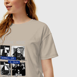 Футболка оверсайз женская Depeche Mode - Barrel of a gun ep, цвет: миндальный — фото 2