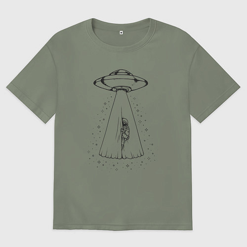 Женская футболка оверсайз Космический театр / Авокадо – фото 1