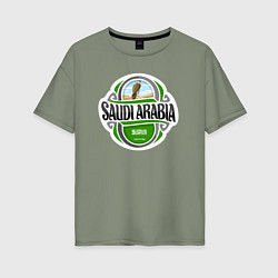Футболка оверсайз женская Saudi Arabia, цвет: авокадо