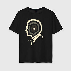 Футболка оверсайз женская Дикаприо - Начало, цвет: черный