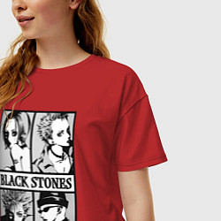 Футболка оверсайз женская Нана Осаки, цвет: красный — фото 2