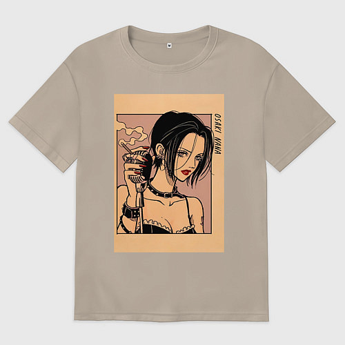 Женская футболка оверсайз Нана Осаки Вокалистка панк-группы Black Stones / Миндальный – фото 1