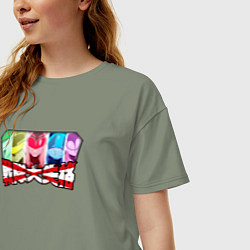 Футболка оверсайз женская Рейнджеры Боевой отряд Полный провал, цвет: авокадо — фото 2