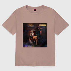 Футболка оверсайз женская Салон красоты - Скелеты в шкафу, цвет: пыльно-розовый