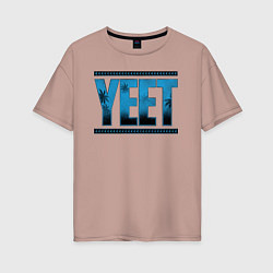 Женская футболка оверсайз Jey Uso yeet wwe