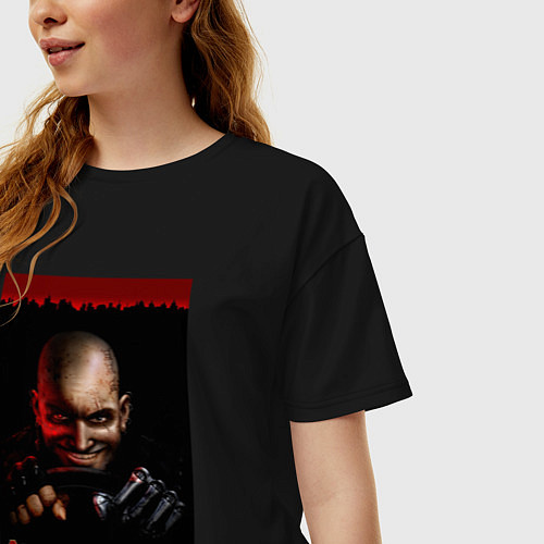 Женская футболка оверсайз Carmageddon driver / Черный – фото 3