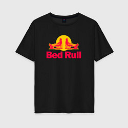 Футболка оверсайз женская Bed Rull, цвет: черный