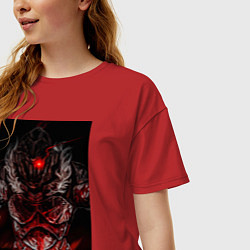 Футболка оверсайз женская Убийца гоблинов рыцарь, цвет: красный — фото 2