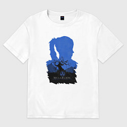 Футболка оверсайз женская Hellblade - Senua, цвет: белый