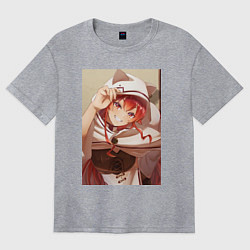 Женская футболка оверсайз Реинкарнация безработного Эрис Бореас Грейрат кошк