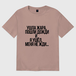 Женская футболка оверсайз Летний дождь