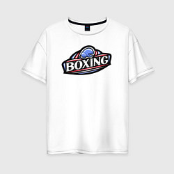 Женская футболка оверсайз Boxing sport