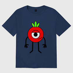 Футболка оверсайз женская Чарли, цвет: тёмно-синий