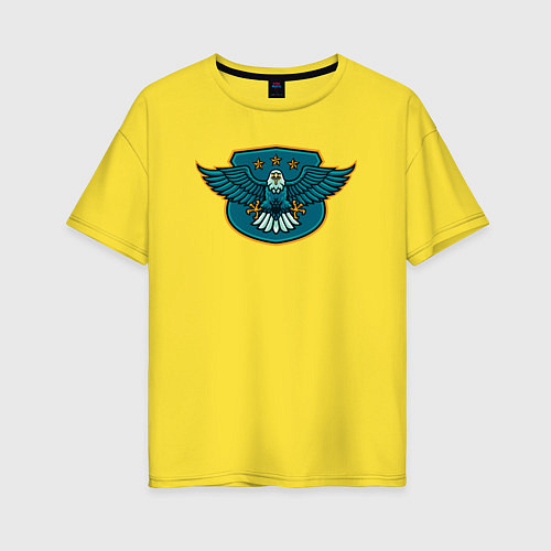 Женская футболка оверсайз Eagle stars / Желтый – фото 1
