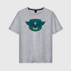 Футболка оверсайз женская Eagle stars, цвет: меланж